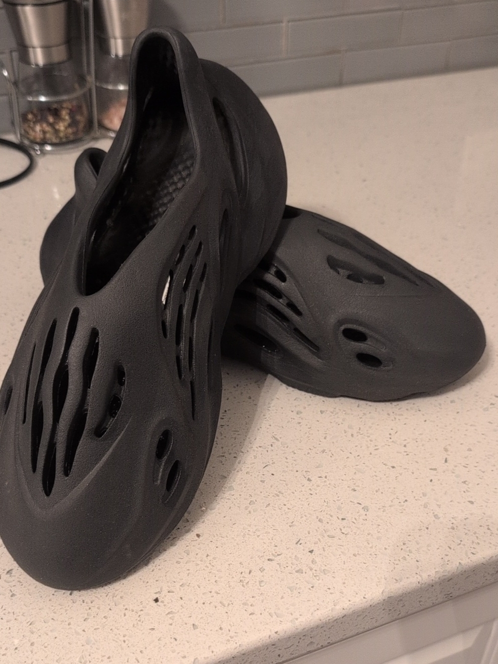 Yeezy Foam Runner Slip-On Athletic Shoes - Black